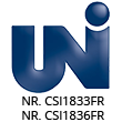 UNI NR. CSI1833FR E NR. CSI1836FR
